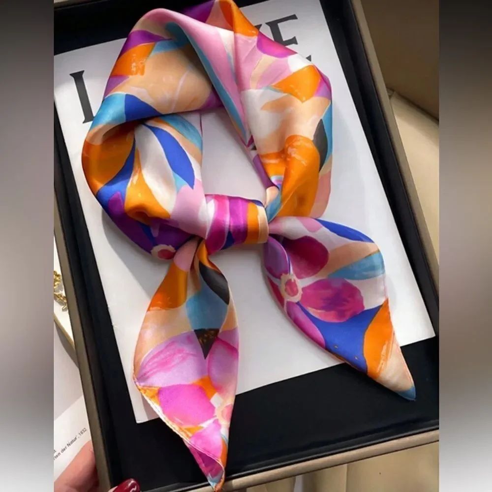 Floral Print Scarf Multicolor N1378